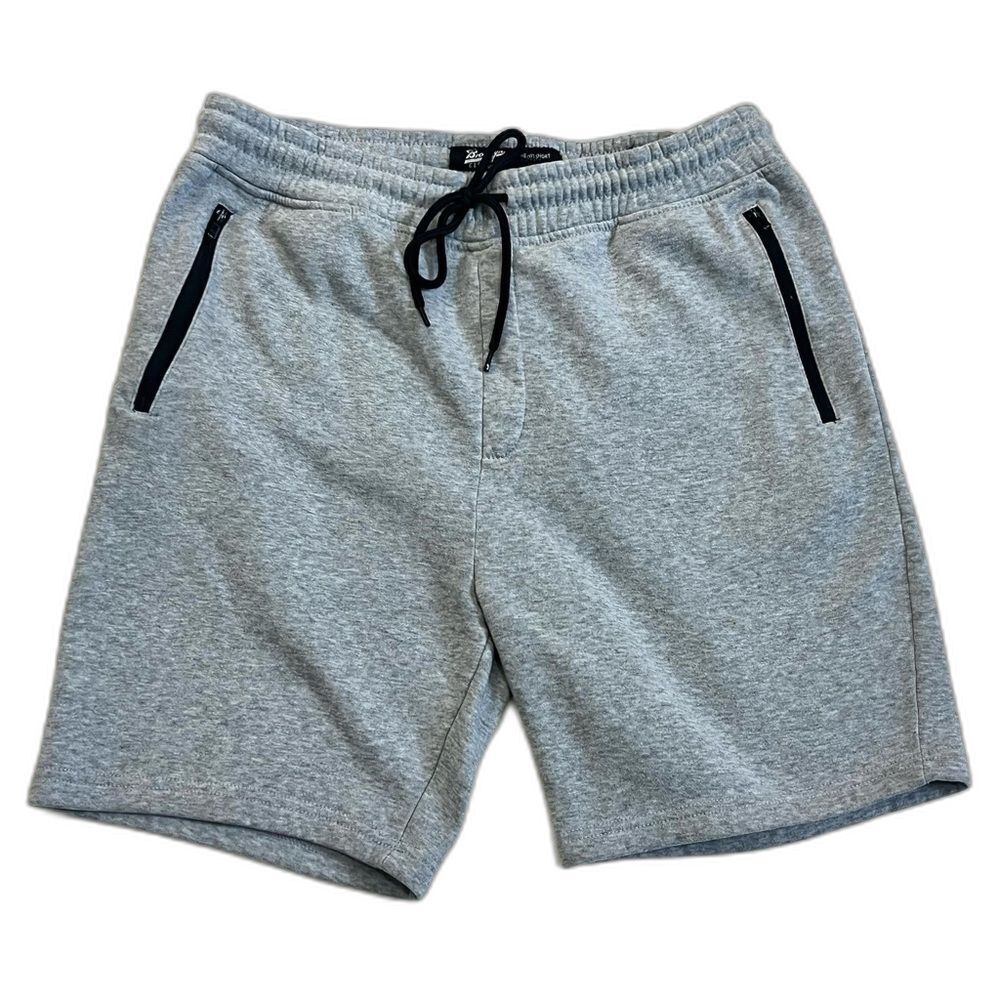 Brooklyn Cloth Men's Gray Casual “The Knit Shorts” w Drawstring & Zipper Pockets
